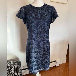 Winter Formal Sam Edelman Navy Floral Lace Mini Dress NWT Size 6